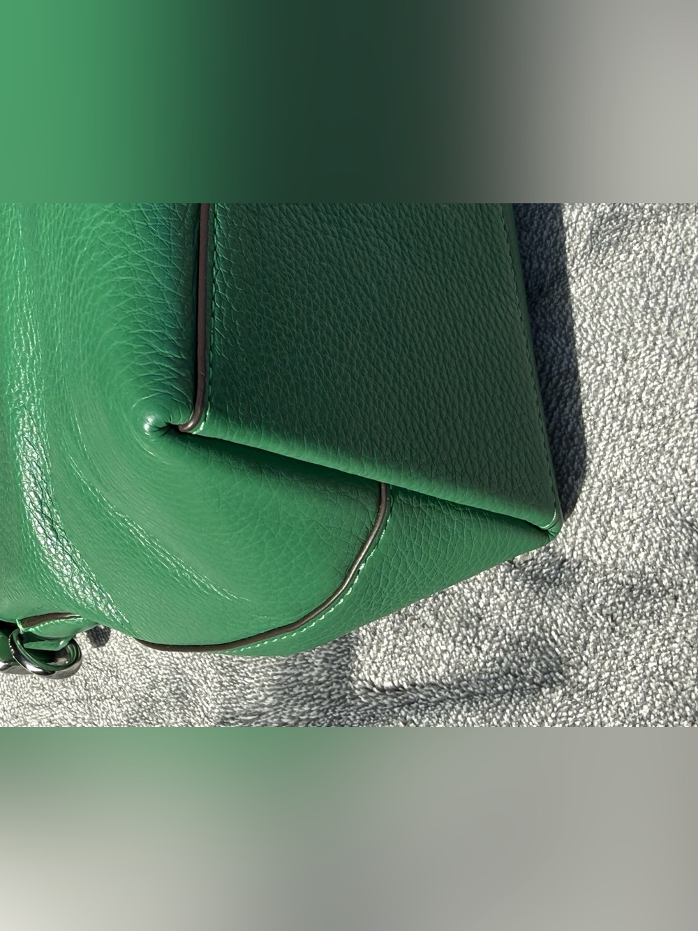 Coach Georgia Satchel crafted from refined pebble leather. EUC - Picture 4 of 12